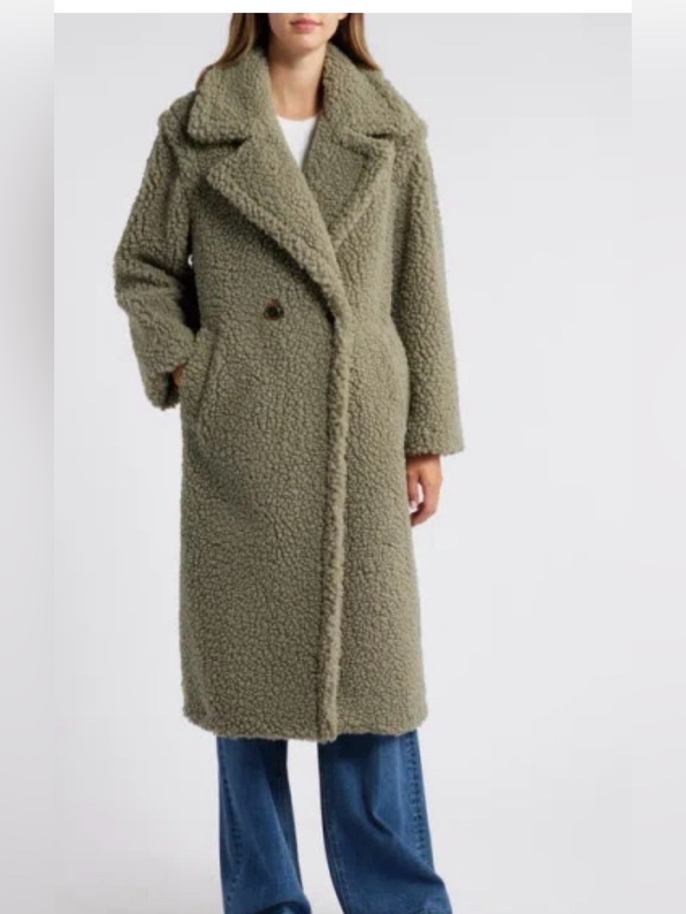UGG Gertrude Long Teddy Coat Women's NWT- - S